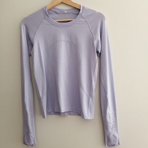 Lululemon Swiftly Tech Race Length Long Sleeve 2.0 Pastel Blue Lavender 6